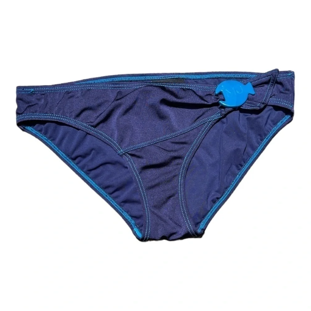 🌻Marc by Marc Jacobs Blue Fish Theme Bikini Bottoms Size Large